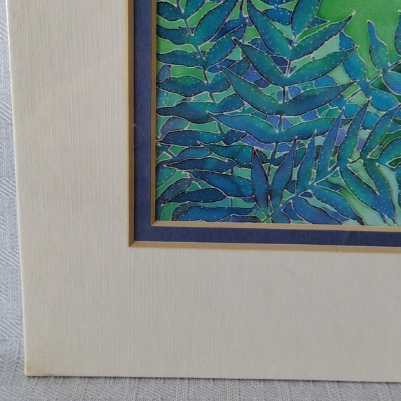 Susan Patricia 1995 art print Sitting Pretty Adirondack Chair matted unframed - Picture 5 of 10